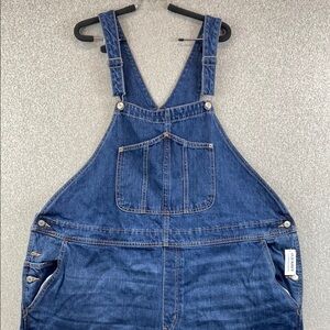 Old Navy bib overalls women’s size 26 baggy 27” inseam grunge boho workwear